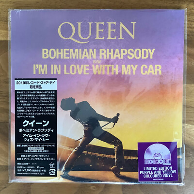 LAST JAPAN RSD 2019 7'' COLOUR VINYL w MINI OBI & INSERT! QUEEN BOHEMIAN RHAPSODY