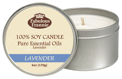 Lavender 6oz Soy Candle Essential Oil Fabulous Frannie B3G1, Free Ship 2+