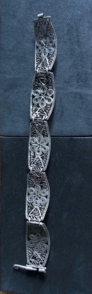 Armband aus Silber Handarbeit Länge ca 19 cm - Bild 2 von 2