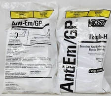 Jobst AntiEm/GP Thigh-Hi Elastic Stockings Small Calf Circumfrance Short Leg See