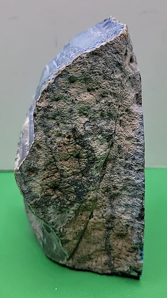 1 Blue Agate Bookend 5.5" Tall - Made In Brazil - Image 2 of 4