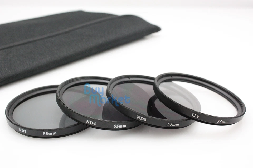 New 55mm ND2+ND4+ND8 + UV Filter ND Kit Set with CASE for DC DSLR Camera Lens - Image 3 of 3