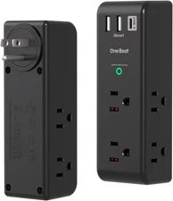 Surge Protector Outlet Extender with Rotating Plug, 6 AC Multi Plug Outlet with 