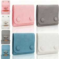 4 Pieces Small Jewelry Bags, Microfiber Jewelry Packaging Pouch Gift Bag with...