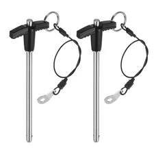 2Pcs T Handle Lock Pins, 6mm x 90mm Stainless Steel Button Quick Release Pin