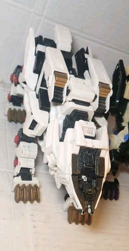 2002 Hasbro Tomy Zoids White Liger & Black Zero Action Figure Robot Lion Tiger - Picture 3 of 12
