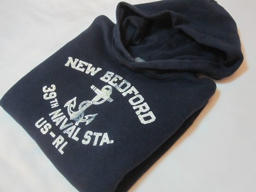 Vintage Polo Ralph Lauren Boy's USRL Anchor Naval Pullover Hoodie (Navy | L) - Picture 20 of 24