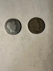 1895 & 1909 Barber Half Dollars Lot Of 2