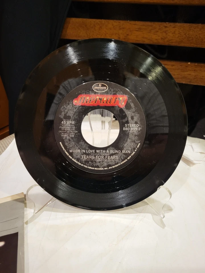 Tears For Fears 7" Head Over Heels NM Vinyl Mercury 880899-7 Pic Sleeve - Image 3 of 4