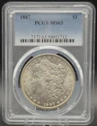 1887 Morgan Silver Dollar PCGS MS63 Brilliant Toned Uncirculated