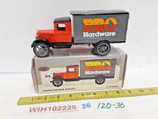 VINTAGE 1993 ERTL 1931 Hawkeye Pro Hardware Truck COIN Bank w/ Key