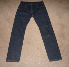 LEVI LEVIS 502 REGULAR TAPERED LEG MENS JEANS 29 X 30 RED TAB