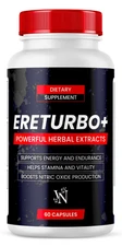 (1 Pack) Ereturbo Male Pills Advanced Formula, Ere Turbo Supplement 60 Capsules