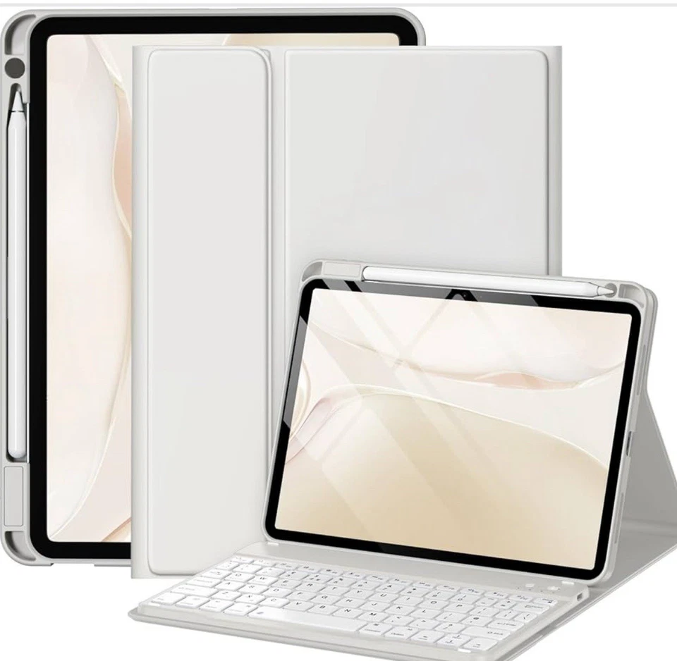 Detachable Keyboard Case Magnetic Folio Full Body Cover for iPad Air 10.9/11 In - Image 2 of 4