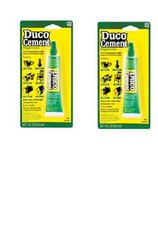 Duco Cement Glue 2 tubes Ceramic Glass Plastic Wood Metal 62435