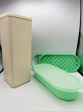 Vtg Tupperware Lettuce Shredder Chopper Green...