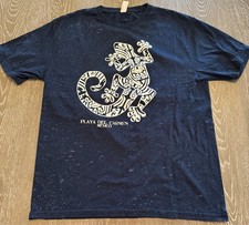 Playa Del Carmen Mexico graphic print Iguana T-shirt Blue by Euro L