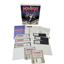Vintage Monopoly Deluxe Computer PC Game Windows 1992 Virgin Games Complete