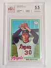 1978 Topps #400 Nolan Ryan Graded Beckett BVG 5.5 Exmt+ California Angels HOF