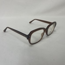 VINTAGE MCM ROMCO 4 1/2 - 5 3/4 AMBER FULL RIM EYEGLASS FRAMES ONLY RO 52-22-142