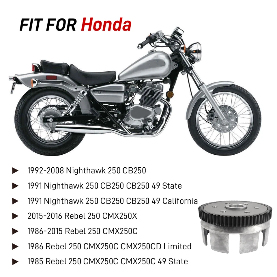 Clutch Basket Kit tool for Nighthawk 250 CB250 1991-2008 Rebel 250 CMX250C 96-12 - Изображение 4 из 4