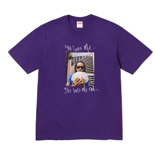 T shirt violet XXL suprême Max B authentique neuf jamais ouvert 25ss Supreme T shirt S