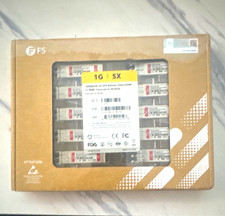 FS 1Gbps SX SFP Transceiver for Cisco LC 10-Pack 1-Port SFP-1G-SX-85 Unopened