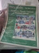 Mary Maxim ~ Countryside Church Exclusive Musical Village Needlepoint Kit 2929