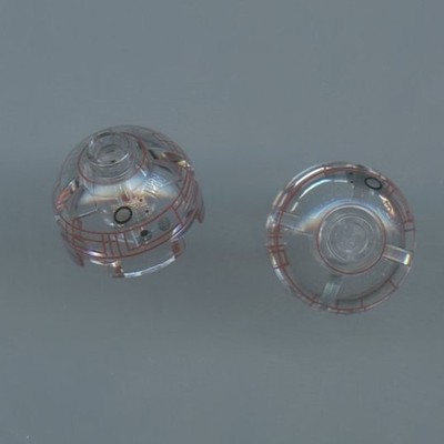 Star Wars LEGO x2 Trans-Clear Brick, Round 2 x 2 Dome Imperial Astromech Droid