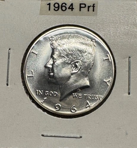 1964 (P) Kennedy Half Dollar Gem Proof 90% Silver.  FREE SHIPPING !!!
