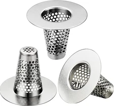 Bathroom Sink Drain Strainers for 1.1"-1.6" Depth Than 1.6" Drain Hole Catcher f