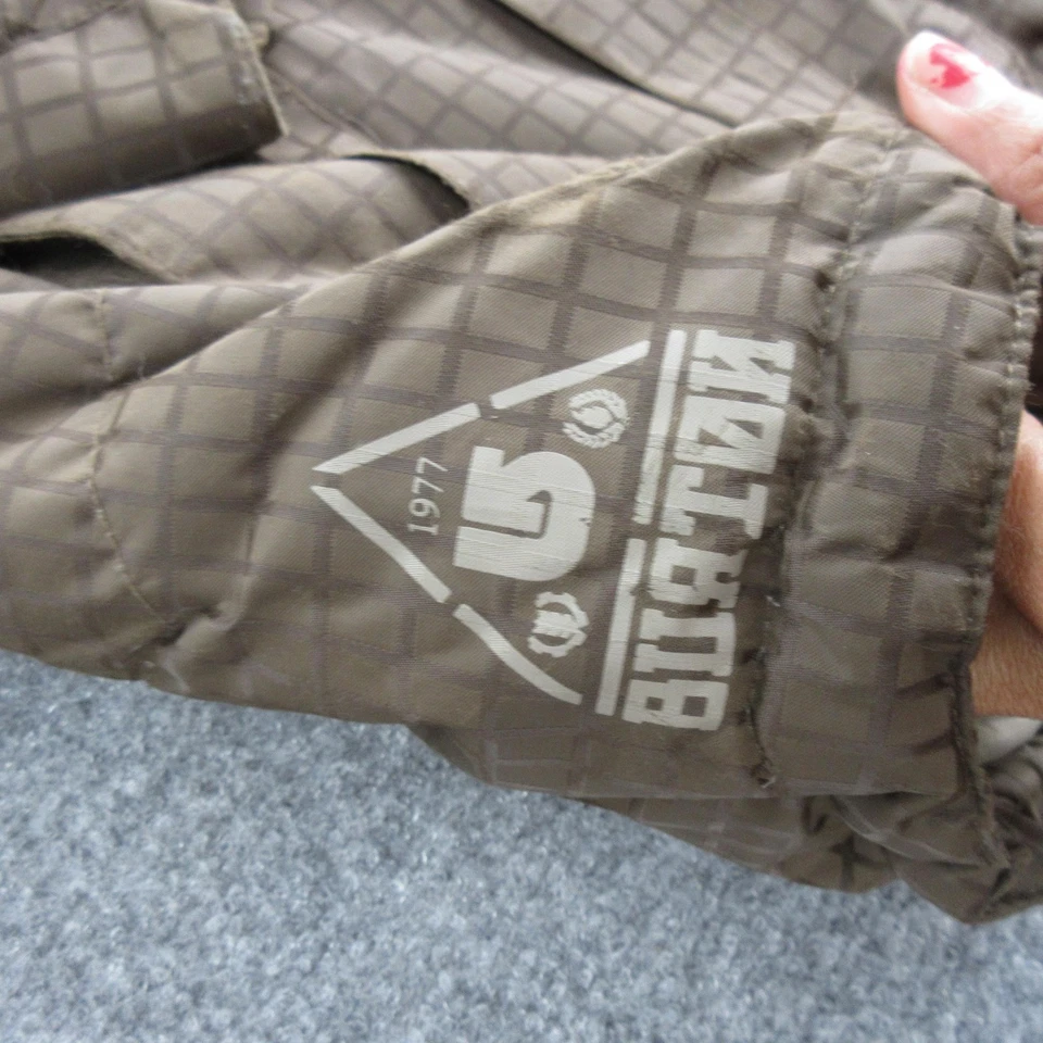 Chaqueta Burton Para Hombre Grande Marrón Aislada Puffer Snowboard Esquí Invierno Cremallera Completa Foto 4 de 4