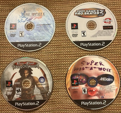 #ad #ad Ps2 Games Final Fantasy X Tony Hawk 3 Super Bust A Move Warrior Within $30.99