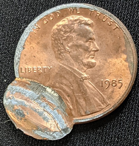 1985 Lincoln Memorial Cent ~ Double Struck / 2nd Strike / Off Center 1c Error - Picture 1 of 7