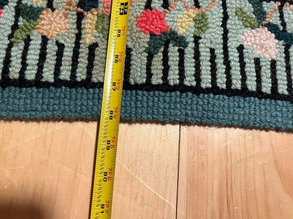Vintage 1997 Claire Murray scenic pastel color Southern Charm rug with ...