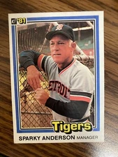 1981 Donruss #370 Sparky Anderson Detroit Tigers  NrMt