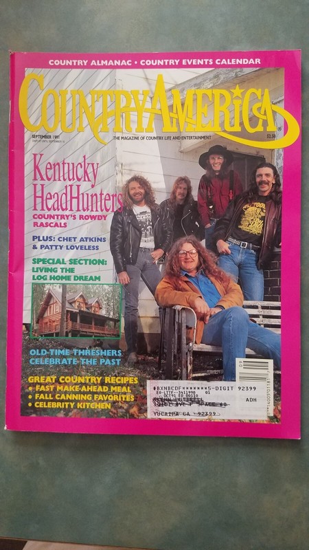 Country America Magazine Sept 1991 with The Kentucky Headhunters