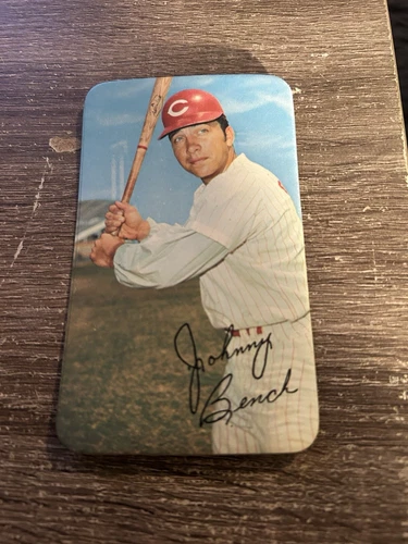 1970 Topps Super Card #8 Johnny Bench Cincinnati Reds HOF NM 5X3"