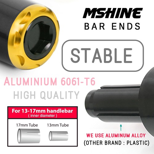 MSHINE CNC Bar Ends For Yamaha YZF R6 06-2016 15 14 13 12 11 10 09 08 - Imagen 2 de 11