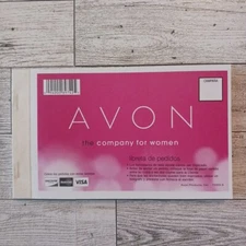 New Discontinued AVON Triple Carbon Order Book Receipt Book - Spanish
