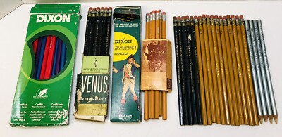 Lot Of Vintage Pencils Drawing Drafting Venus Dixon Blackfeet Indian Hardtmuth
