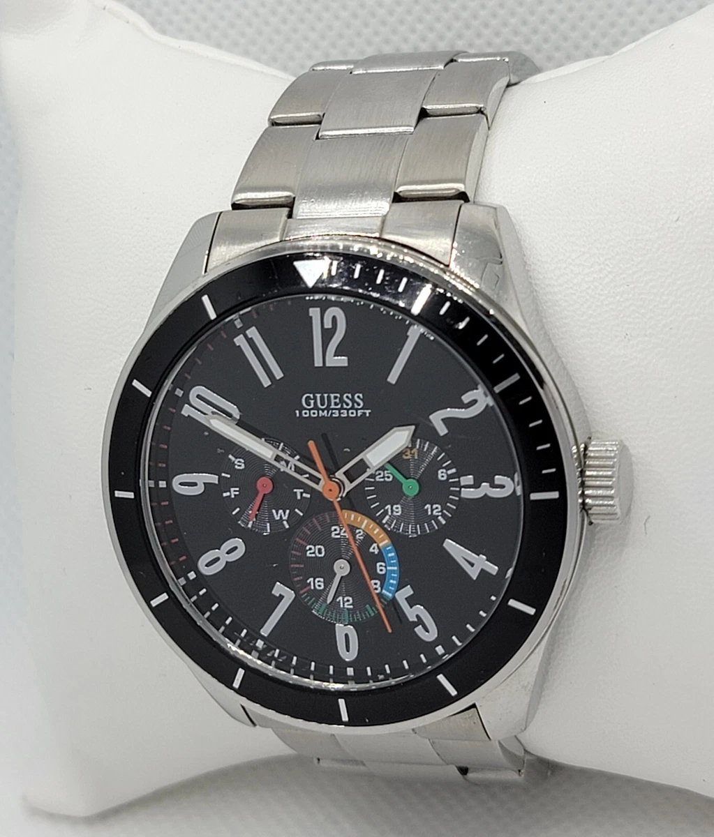 Guess black shop analog watch