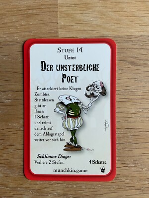 Munchkin Zombies Promo-Karte Der unsterbliche Poet