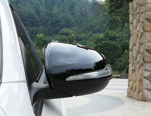 For Benz GLE350 450 GLE63 53 2020-2023 Glossy Black Side Door Mirror Cover Trims - Picture 10 of 12