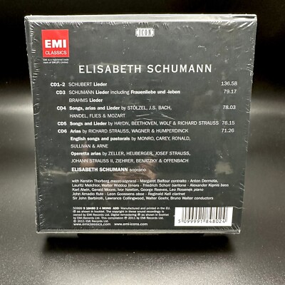 ICON Elisabeth Schumann Soprano Silver Thread Song [EMI 6 CD Box