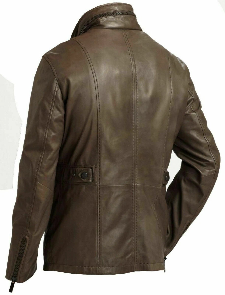 Mens leather m65 shop field jacket
