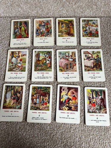 Tarjetas Familias Cuento de Hadas Grimms Cuentos de Hadas - No.285 - Piatnik Viena - De Colección - Imagen 7 de 11