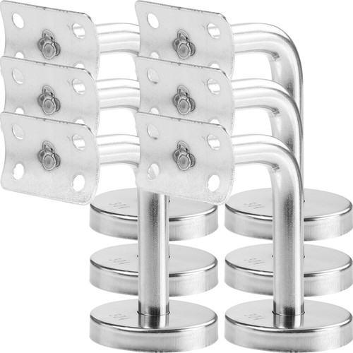 6 Pcs Stainless Steel Handrail Bracket Brackets for Staircase Support