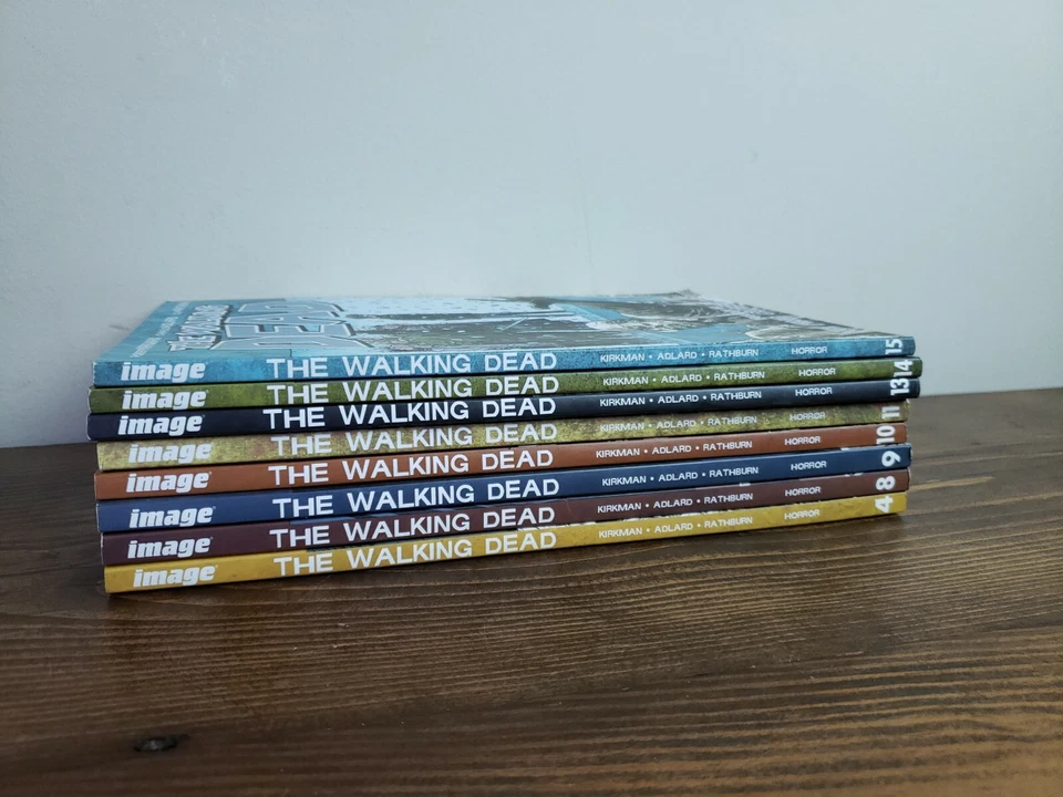 Lote 8 The Walking Dead Tapa Blanda Novela Gráfica Terror Cómic Kirkman Foto 2 de 4