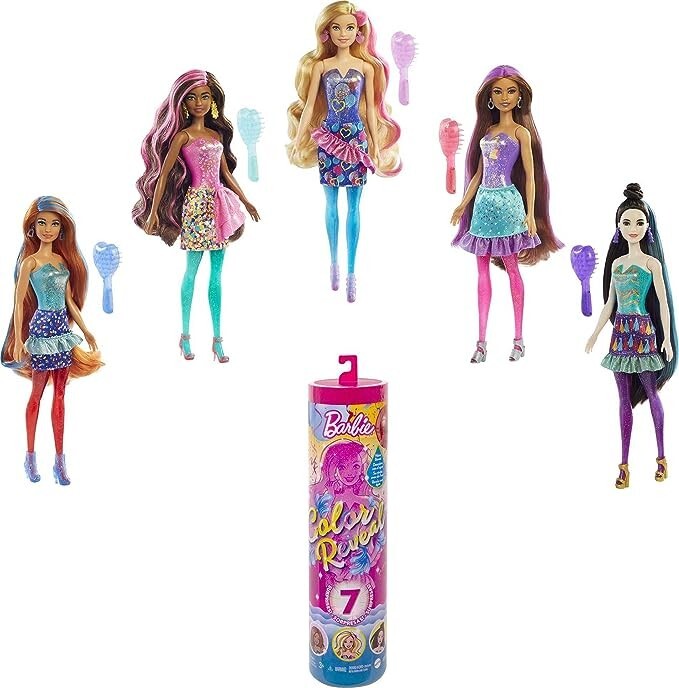 Doll Barbie Girl Colour Color Barbie Reveal Toy Barbie Color